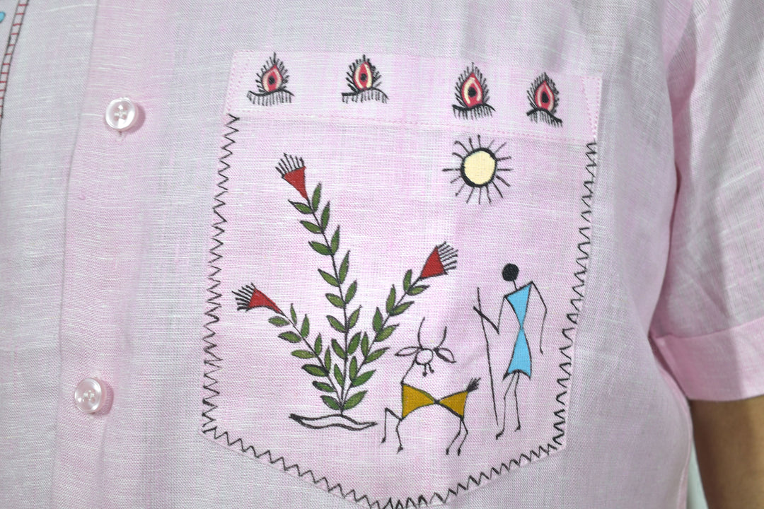 Warli - Reel it Like the Warlis | 100% Linen | Limited Edition