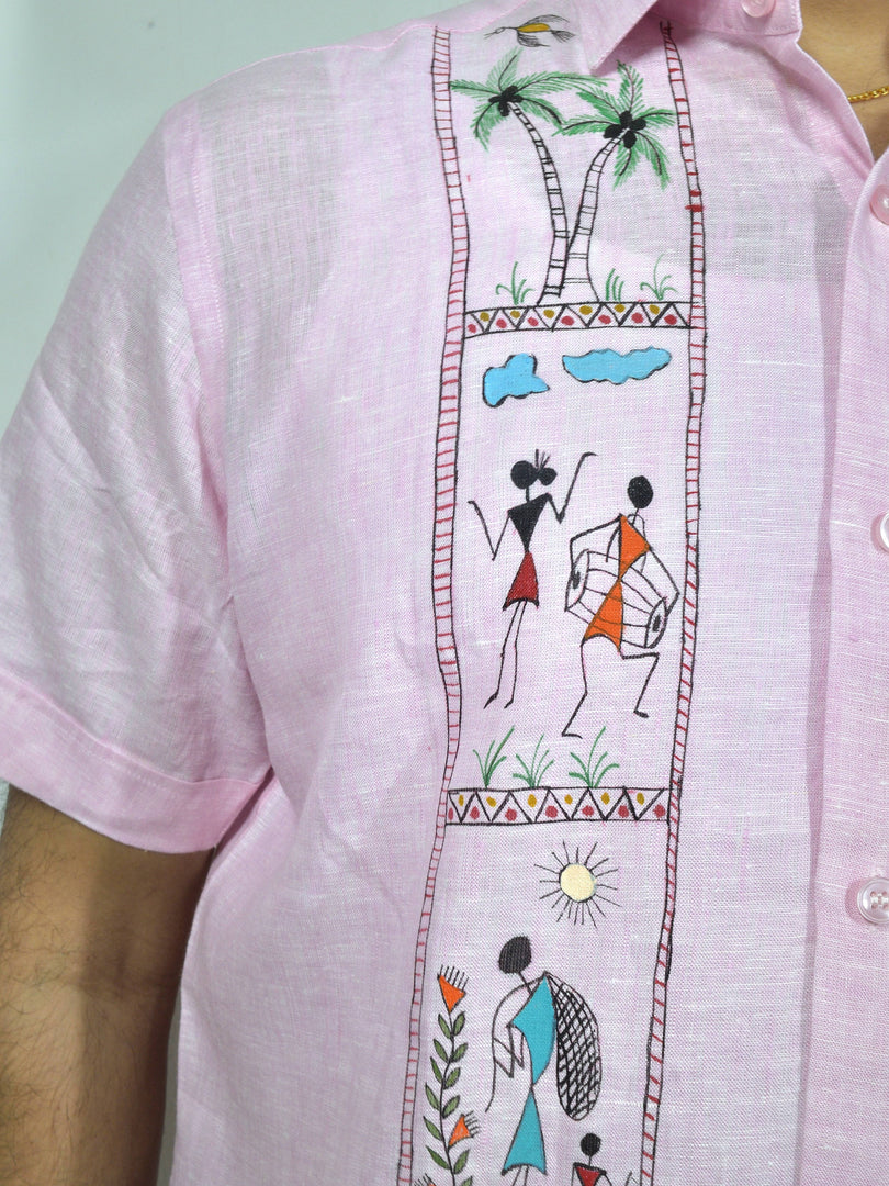 Warli - Reel it Like the Warlis | 100% Linen | Limited Edition