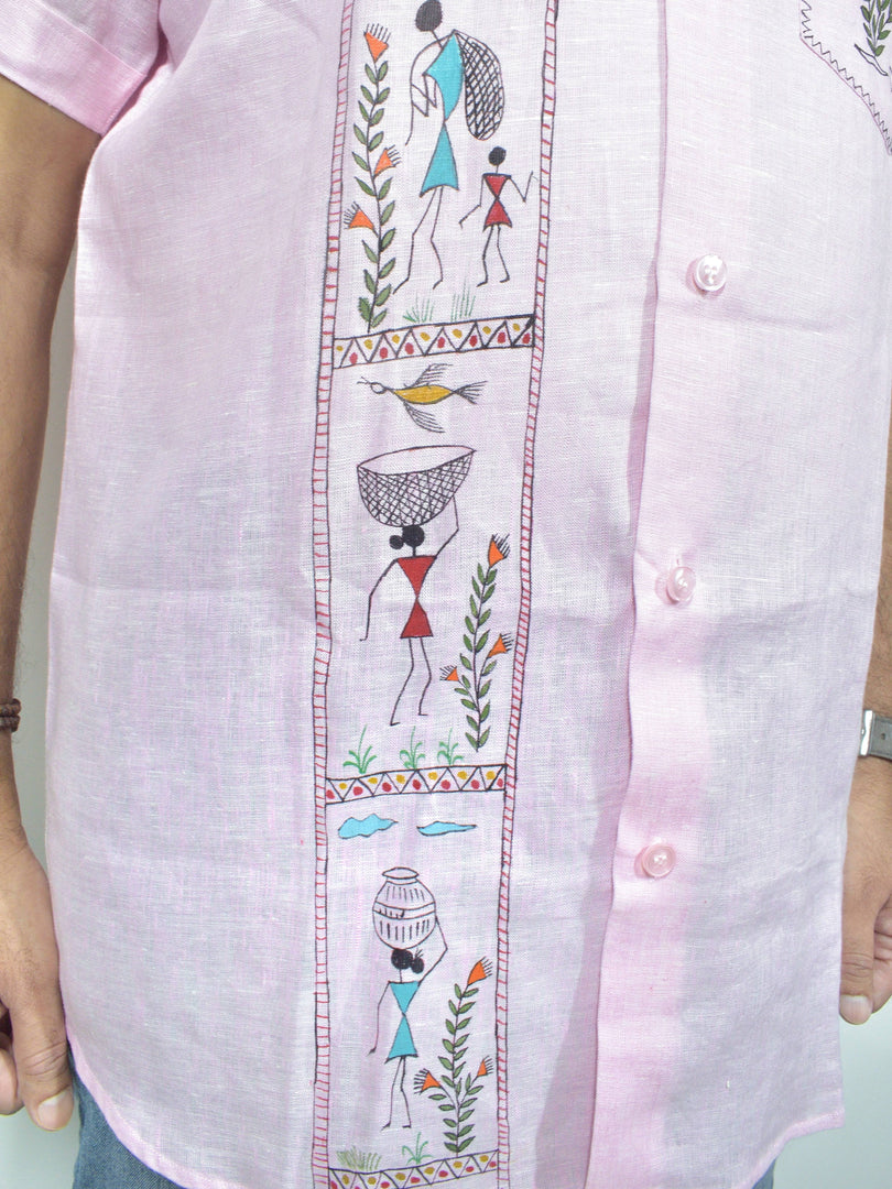 Warli - Reel it Like the Warlis | 100% Linen | Limited Edition