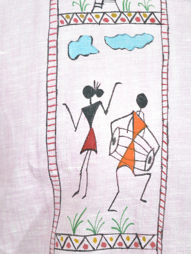 Warli - Reel it Like the Warlis | 100% Linen | Limited Edition