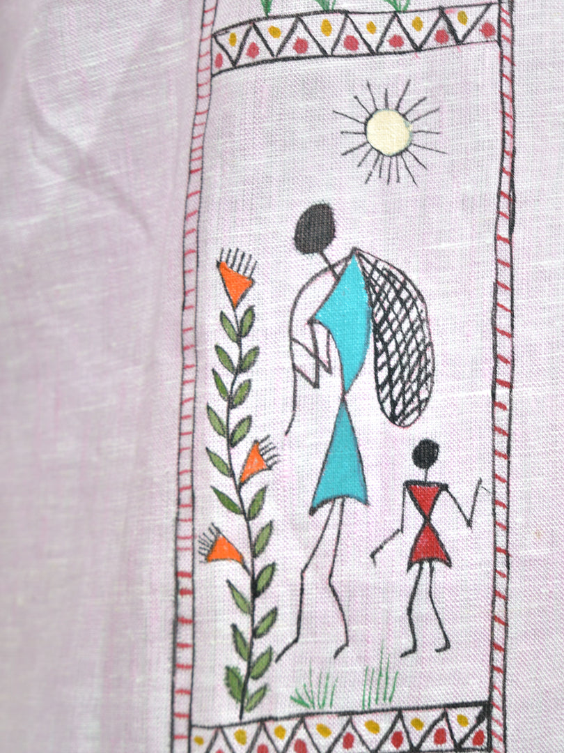 Warli - Reel it Like the Warlis | 100% Linen | Limited Edition