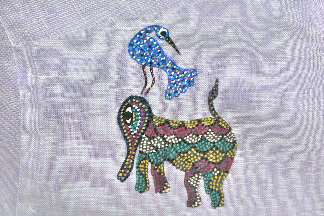Bhil - Tribal Chorus | 100% Linen | Limited Edition