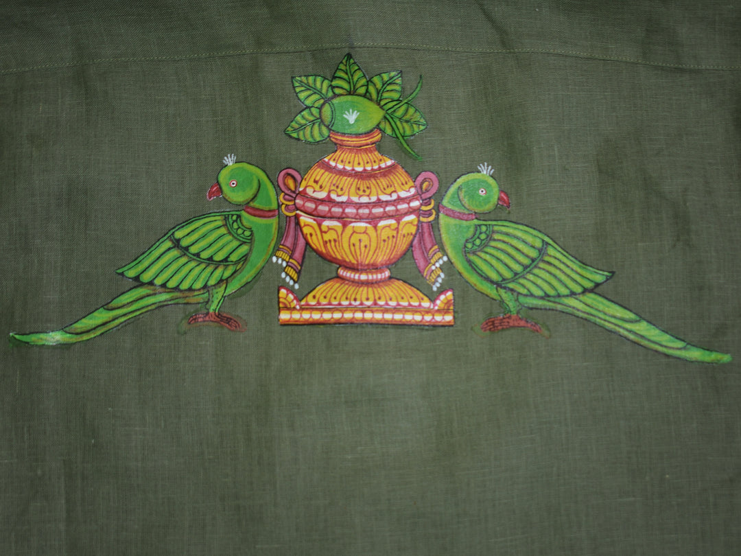 Odisha Pattachitra - Vandan | 100% Linen | Limited Edition