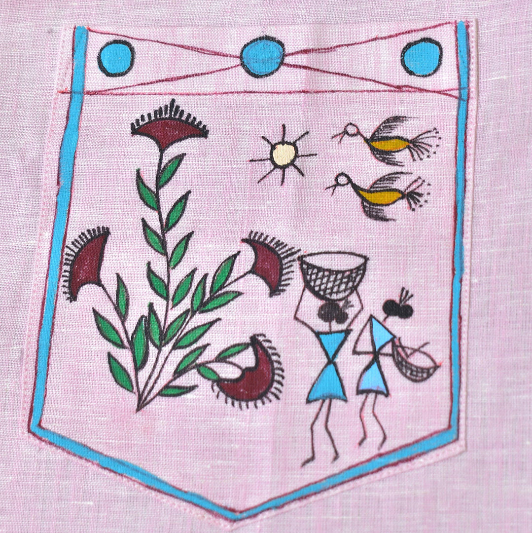 Warli - Saanjh | 100% Linen | Limited Edition