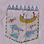 Load image into Gallery viewer, Warli - Matsya | 100% Linen | Limited Edition